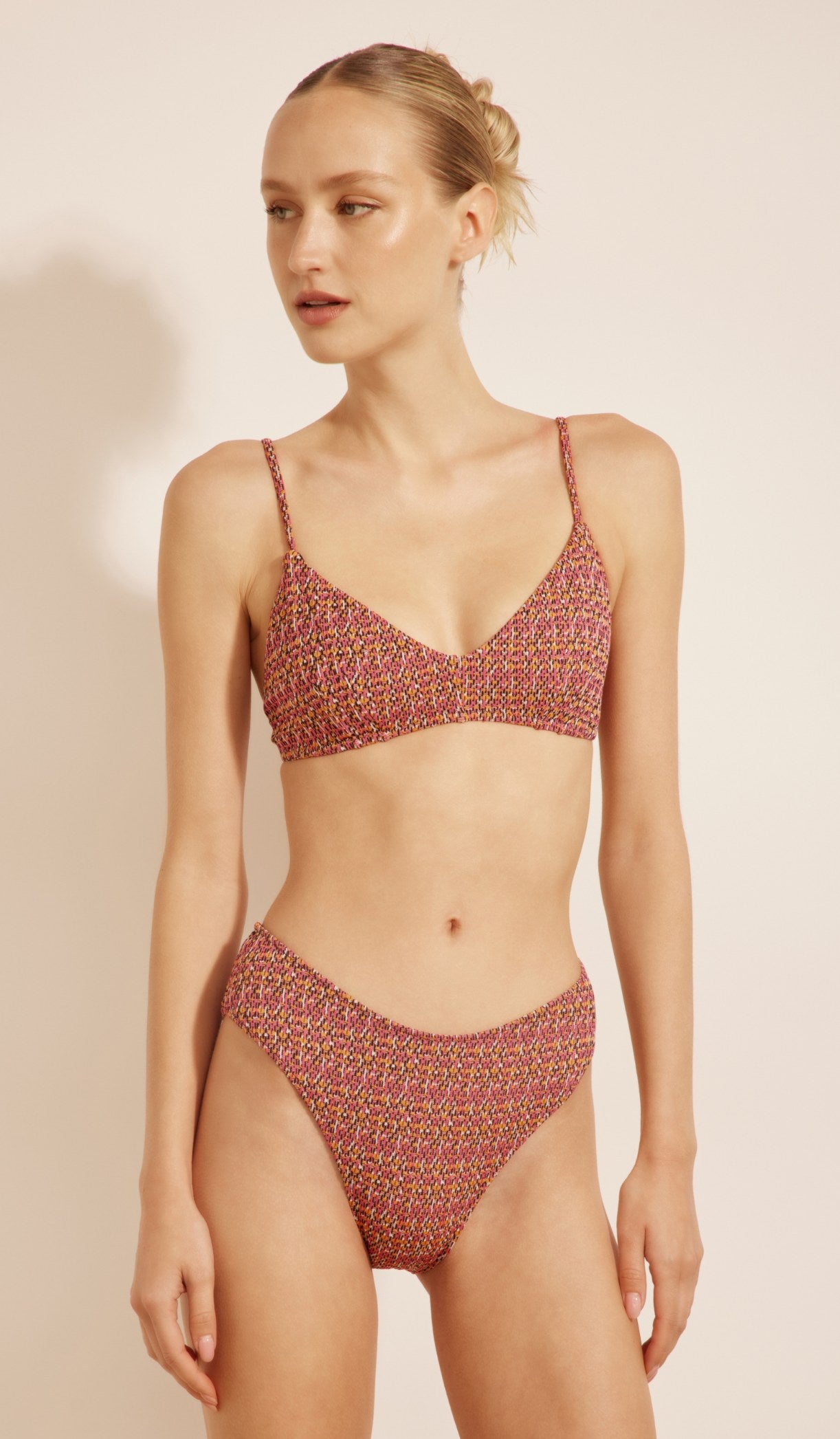 טופ ביקיני לנשים - קלואי ורוד מולטי