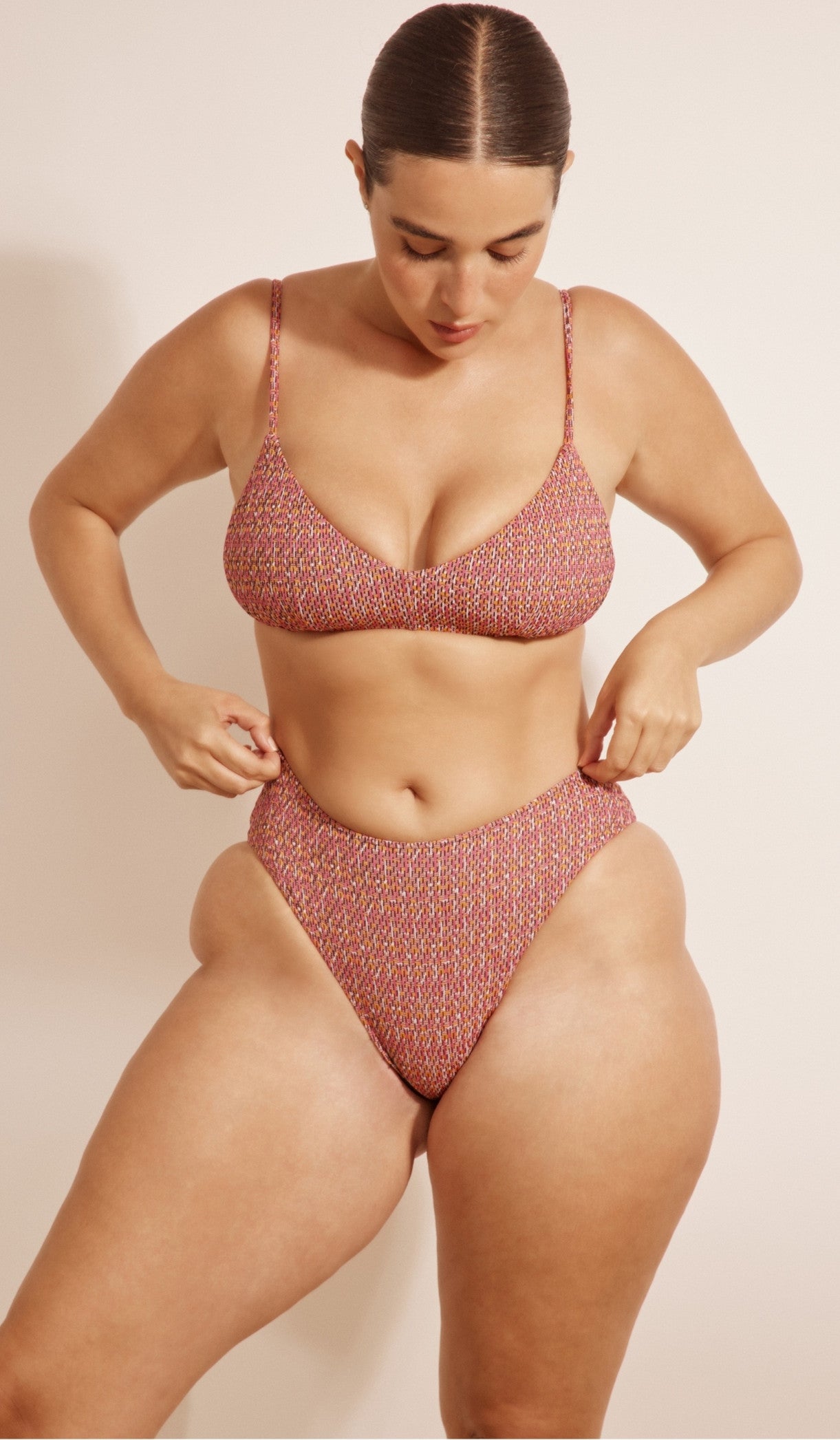 טופ ביקיני לנשים - קלואי ורוד מולטי