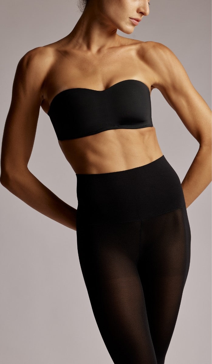 גרביון 55 דניר עם מותן אלסטי - שחור