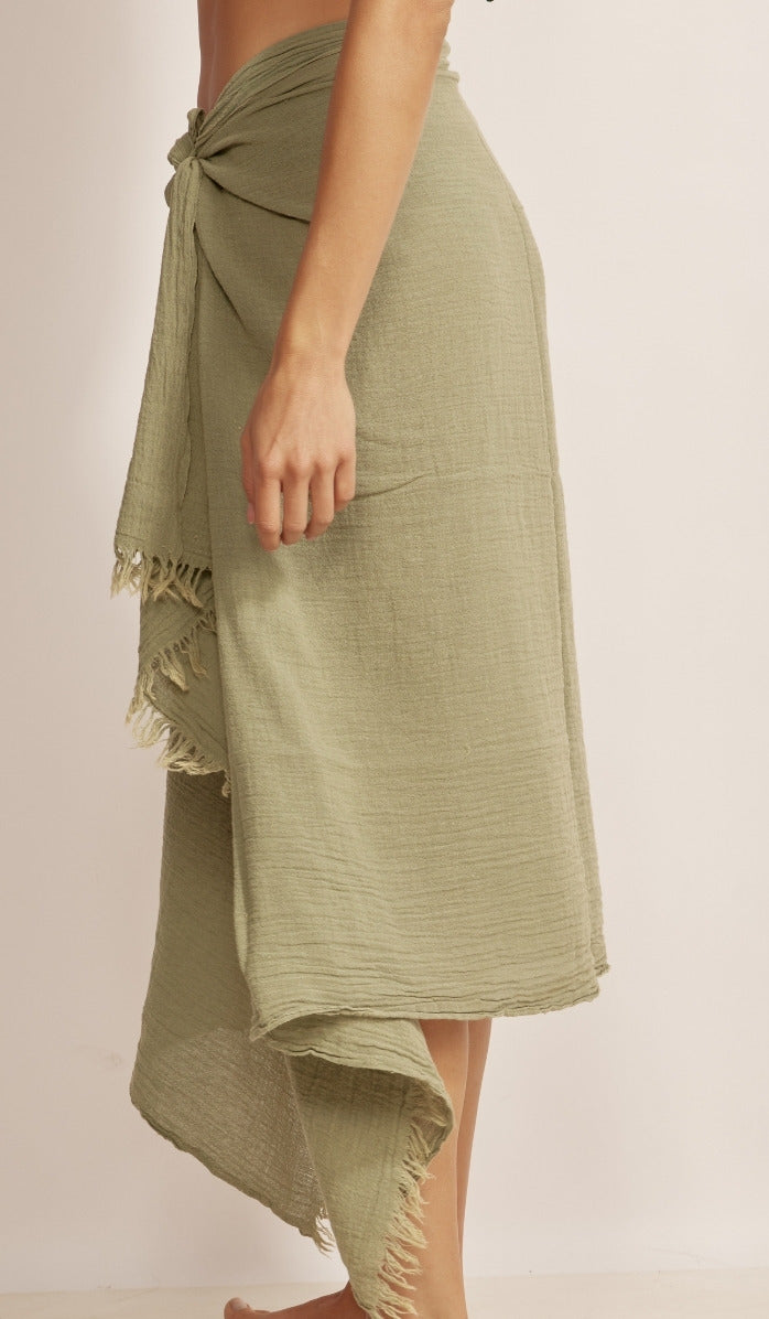 פראו חוף - ירוק זית שטוף