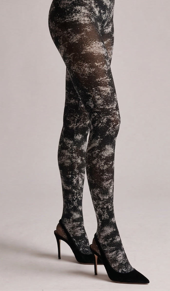 גרביון מעורפל - שחור לבן