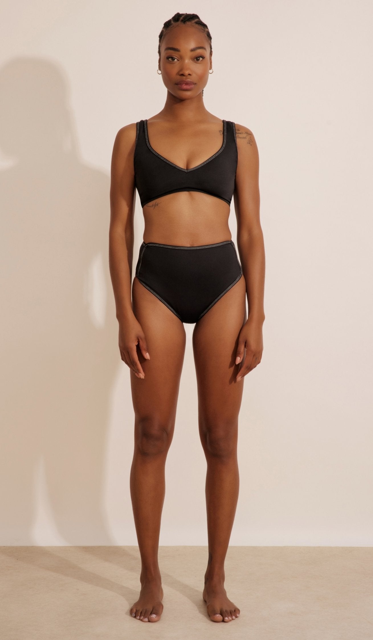 טופ ביקיני לנשים - ג'קי שחור