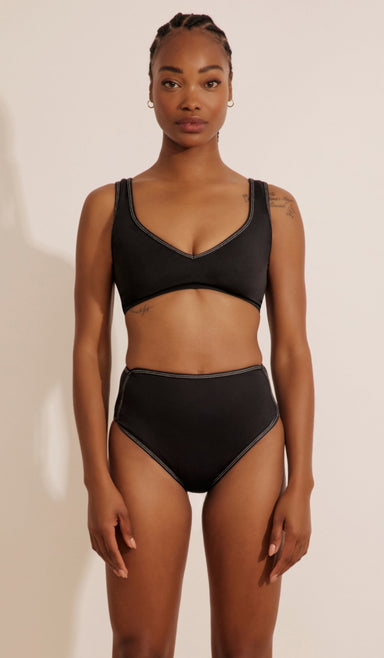 טופ ביקיני לנשים - ג'קי שחור