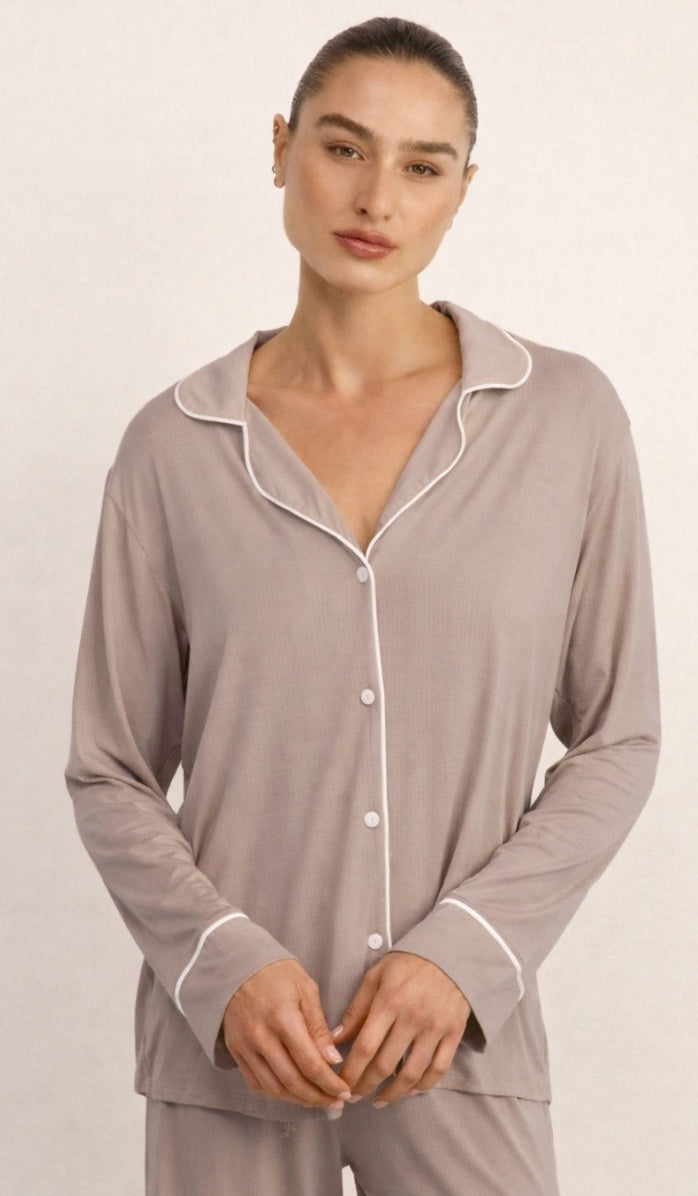 סט מכופתר מיקרו מודל - גרייג׳