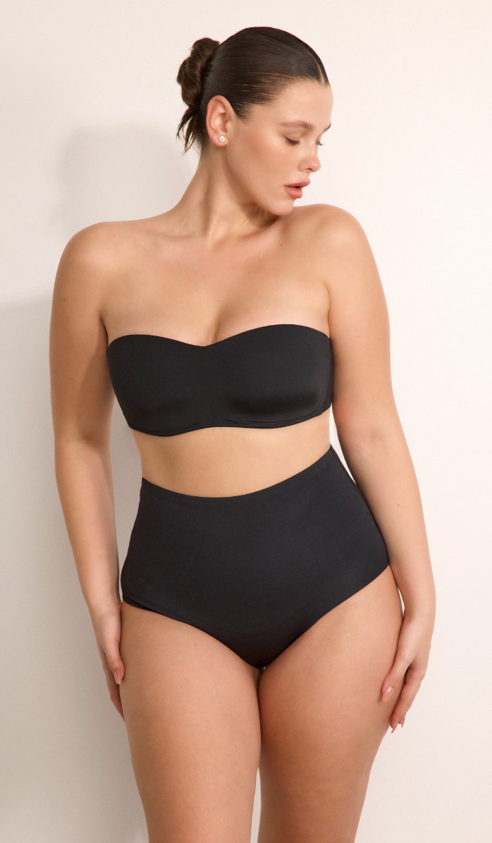 תחתון מחטב מבד מודל - שחור