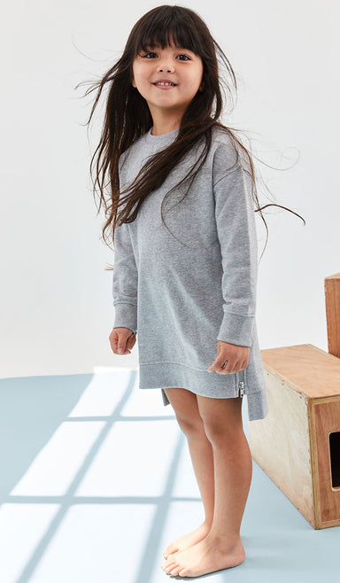 שמלת פוטר - דריה אפור מלאנז