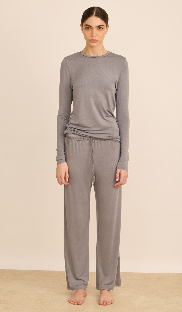 סט טי מבד מודל - מילי אפור בהיר