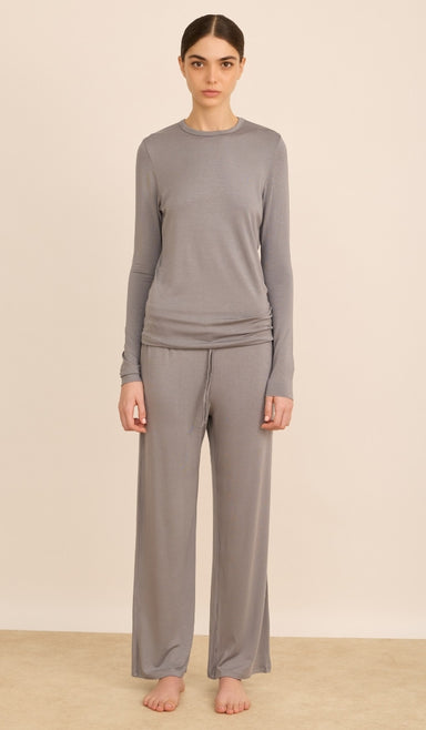 סט טי מבד מודל - מילי אפור בהיר