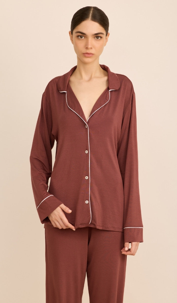 סט מכופתר מבד מודל - אלכסה ספייסי בלאש