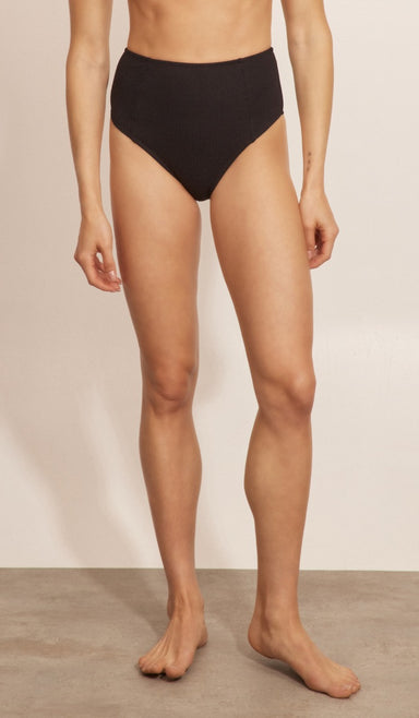 תחתון ביקיני לנשים - טיילור שחור וופל
