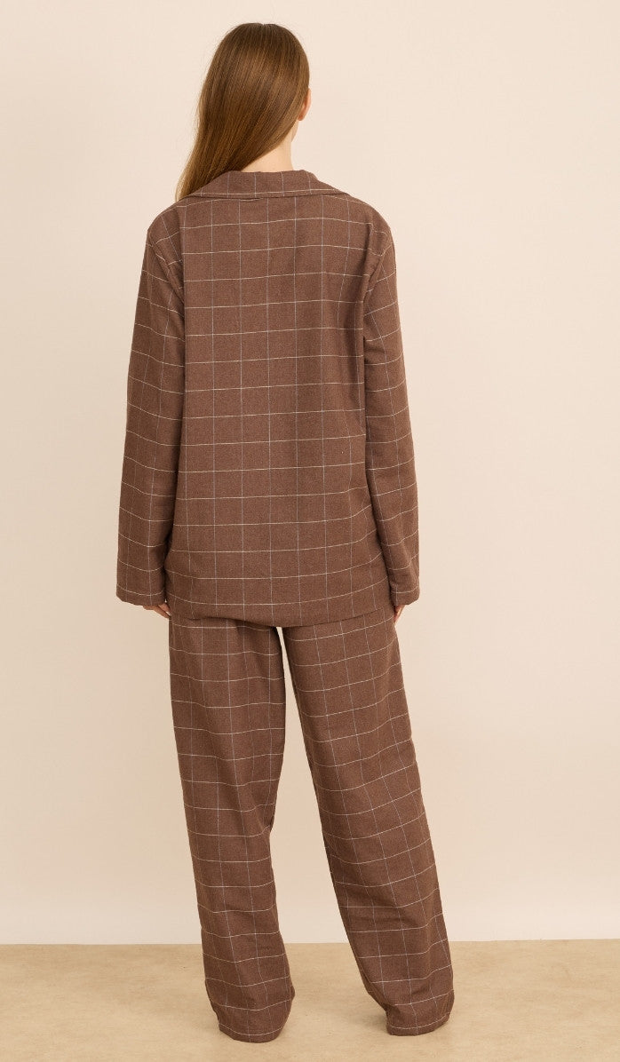 סט מכופתר פלנל - בילי אספרסו משובץ