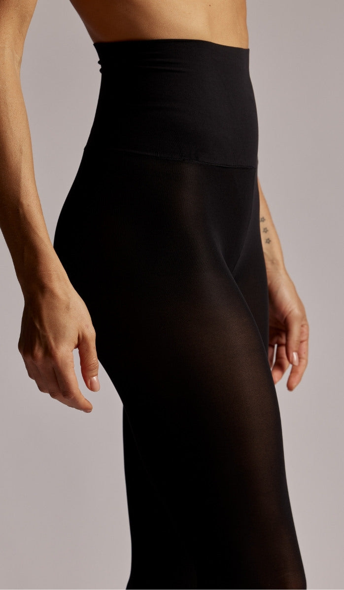 גרביון 90 דניר עם מותן אלסטי  - שחור