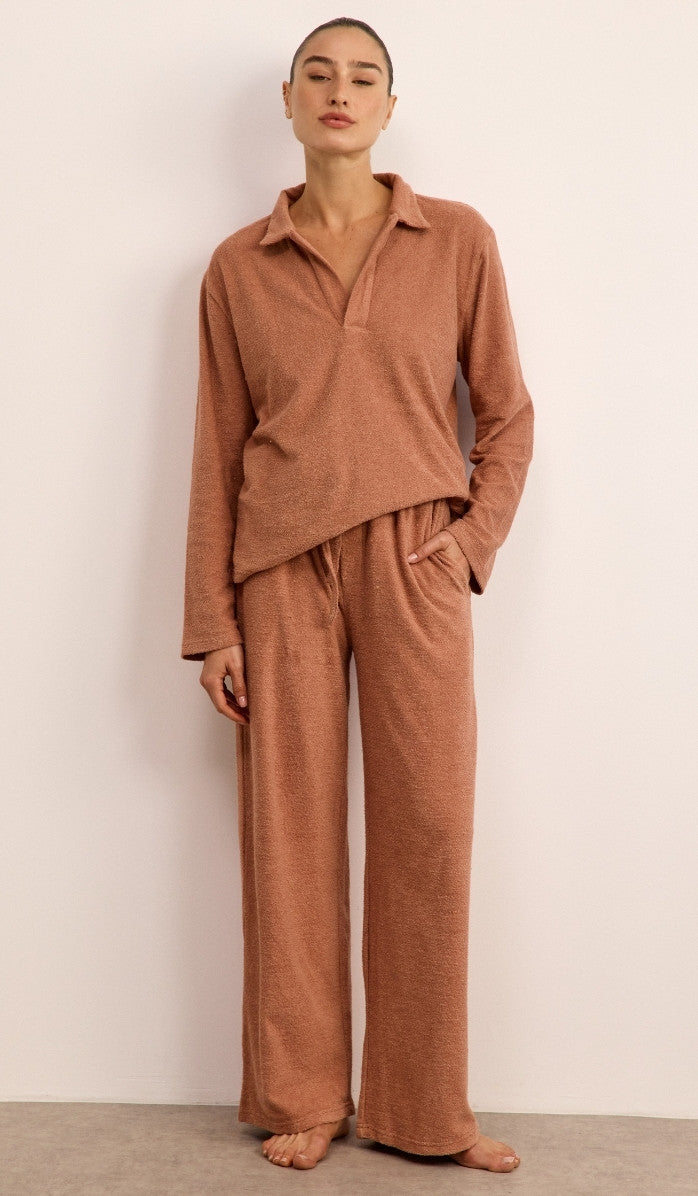 סט פולו מבד בוקלה - ורוד עתיק