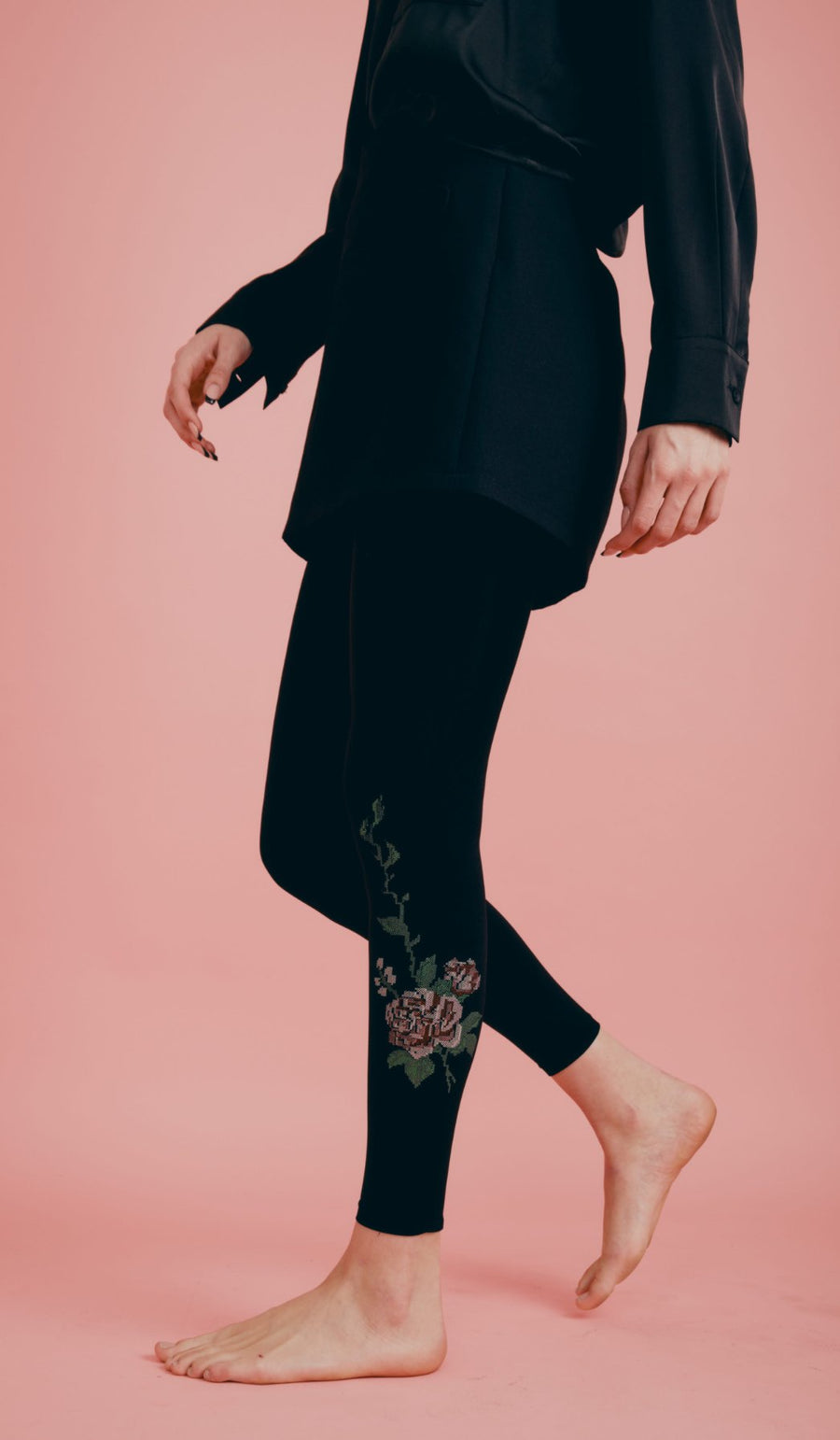גרביון נשים ללא כף רגל - נורית שחור