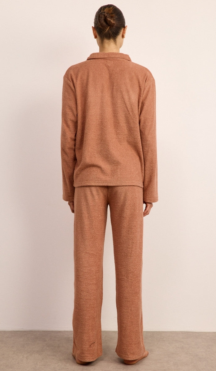 סט פולו מבד בוקלה - ורוד מעושן