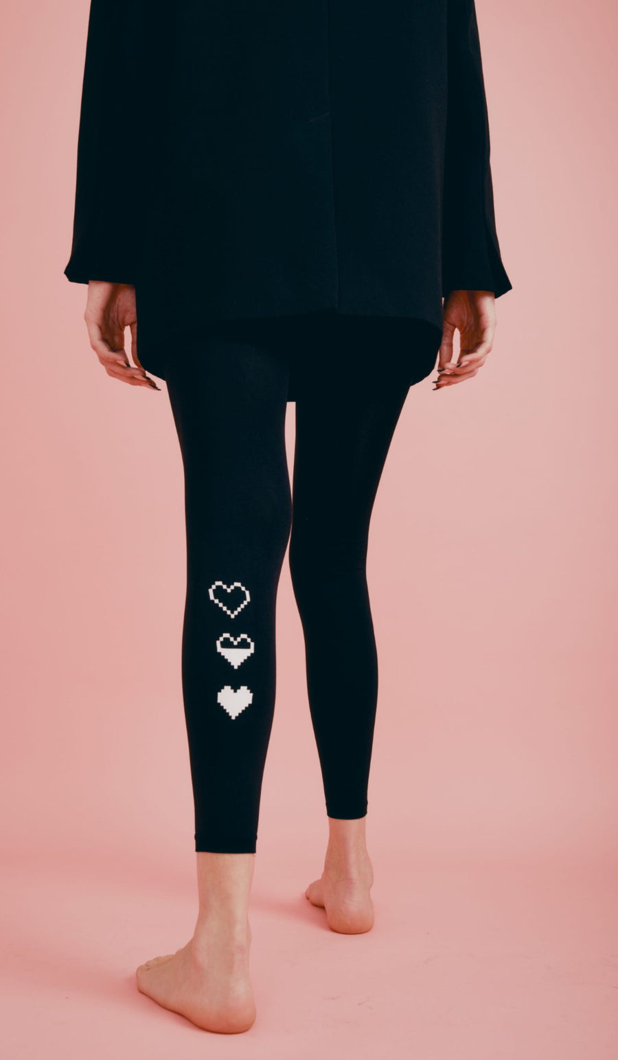 גרביון נשים ללא כף רגל - פיקסל שחור
