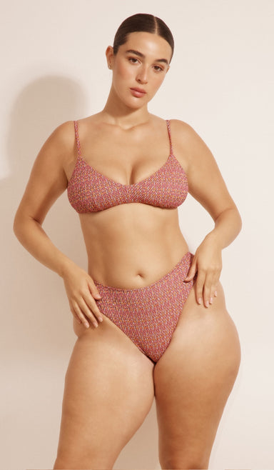 טופ ביקיני לנשים - קלואי ורוד מולטי