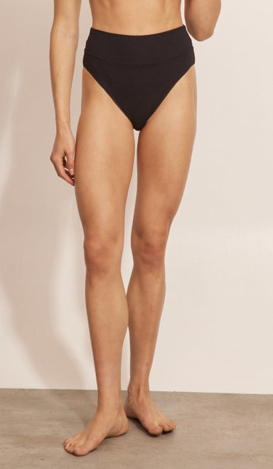 תחתון ביקיני לנשים - אמילי שחור וופל