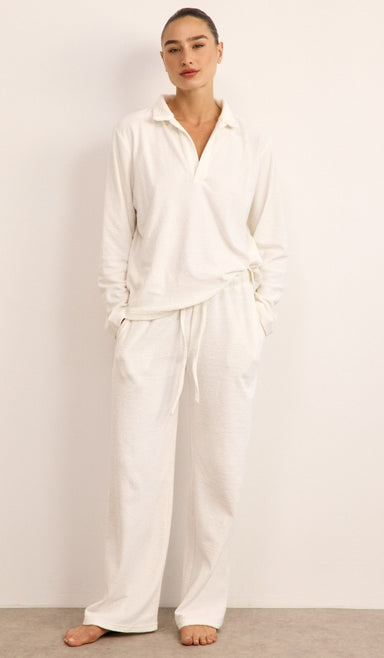 סט פולו מבד בוקלה - לבן