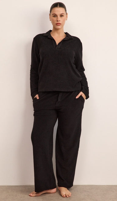 סט פולו מבד בוקלה - שחור