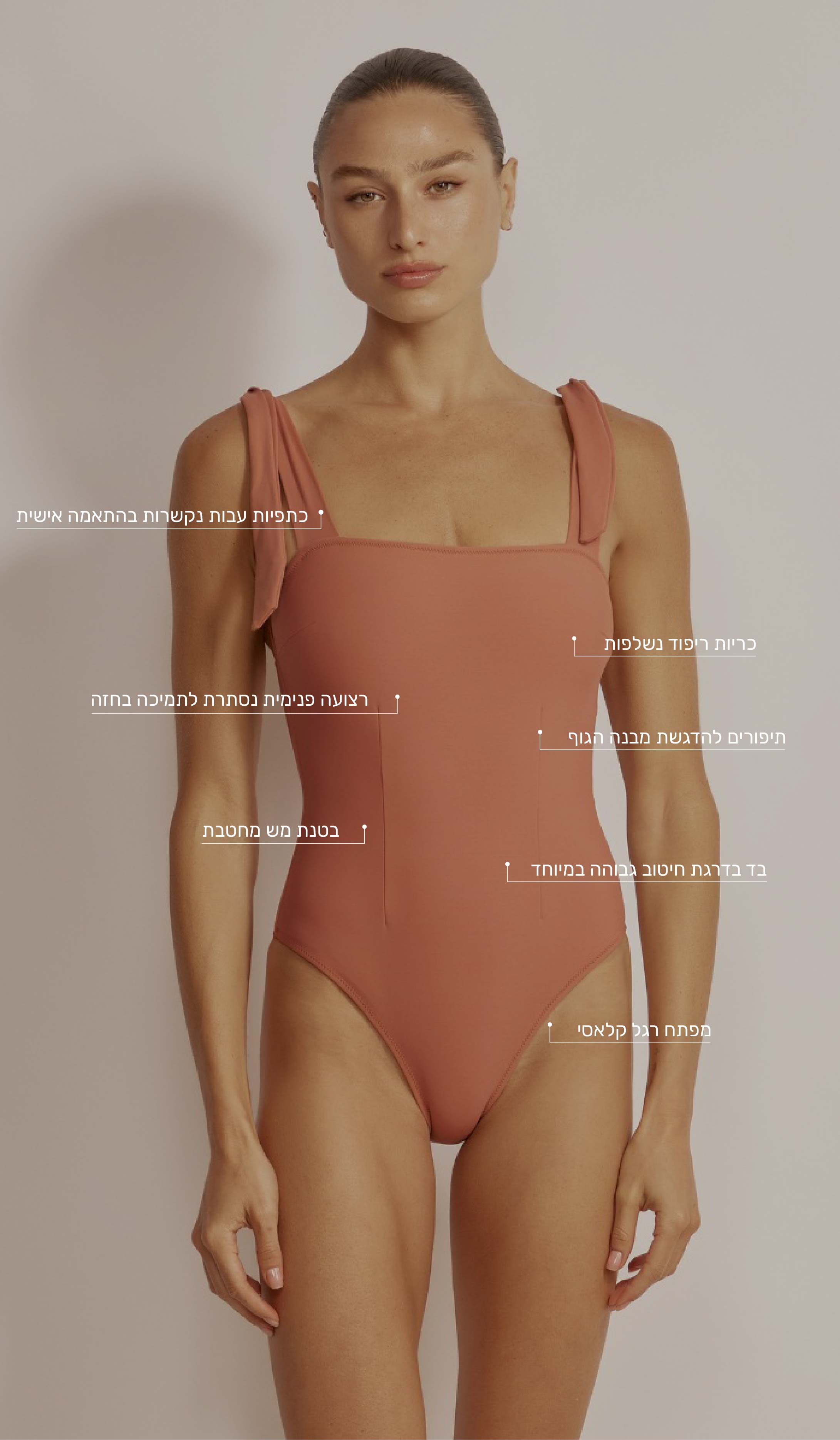 בגד ים שלם לנשים - אופרה סאנסט רוז