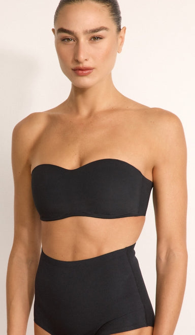 חזית סטרפלס - שחור