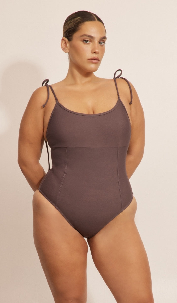 בגד ים שלם לנשים - ג'ולין סגול קקאו