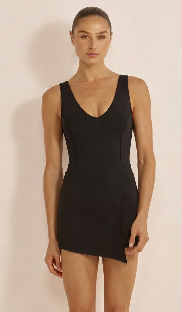 חצאית ביקיני לנשים - סרינה שחור קצר