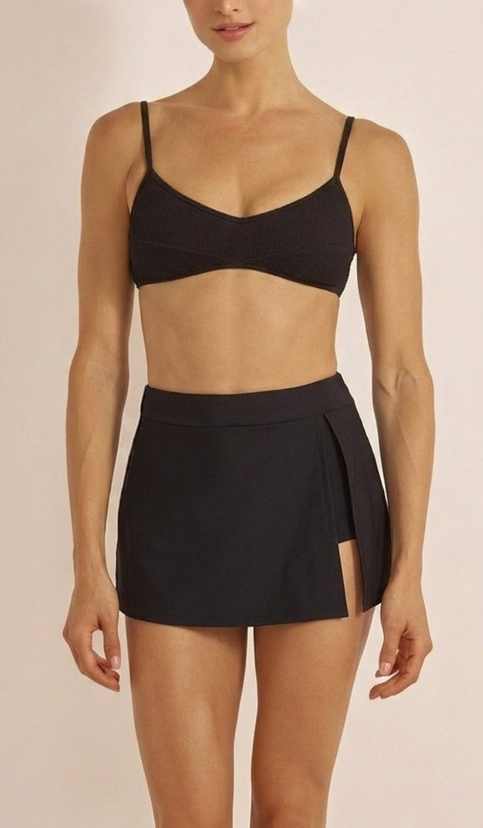 חצאית ביקיני לנשים - סרינה שחור קצר