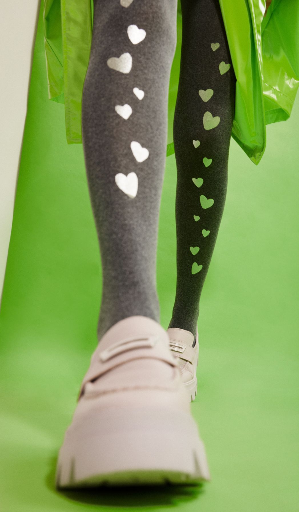 גרביון נשים אטום - ולנטיין אפור מלאנז