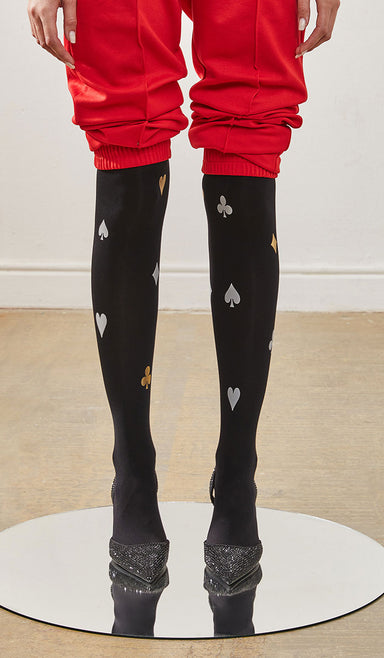 גרביון נשים אטום - פול האוס שחור